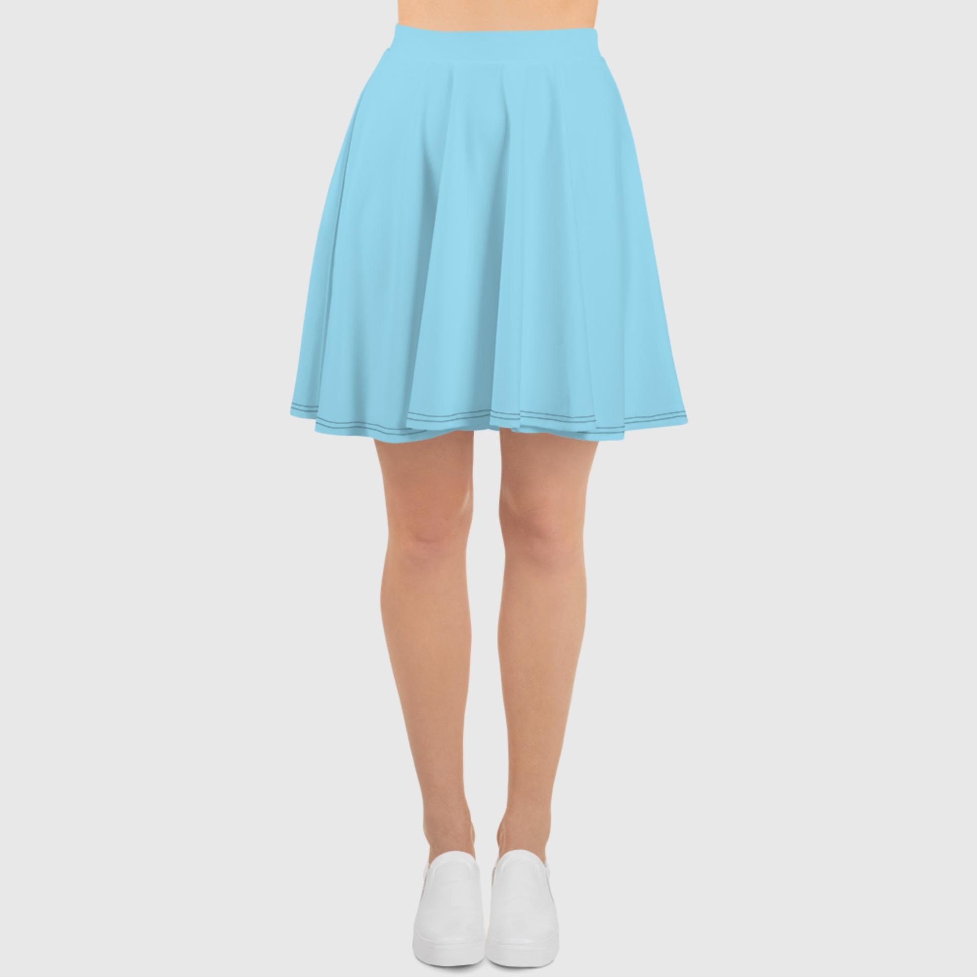 Skater Skirt - Light Blue - Sunset Harbor Clothing